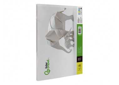 Cartulina liderpapel a3 180g/m2 blanco paquete de 25+5 hojas en carpeta dossier transparente con cierre Cartulina liderpapel a3 180g/m2 blanco paquete de 25+5 hojas en carpeta dossier transparente con cierre