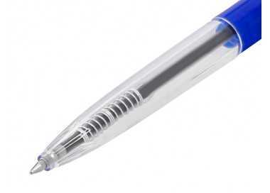 Boligrafo q-connect retractil con clip diseño fino tinta aceite 0,7 mm color azul Boligrafo q-connect retractil con clip diseño fino tinta aceite 0,7 mm color azul