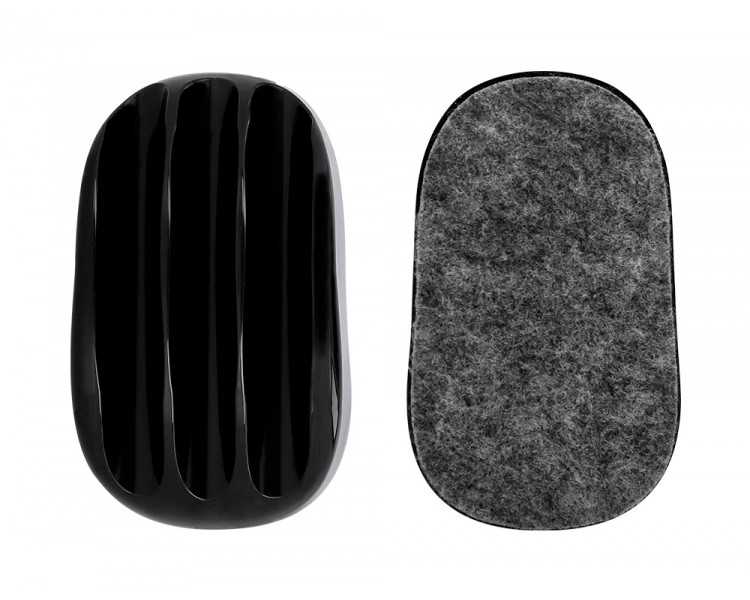 Borrador q-connect magnetico con rotulador negro rojo y azul para pizarra blanca