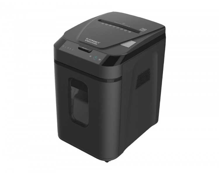 Destructora de documentos q-connect capacidad corte 180 h auto / 10 h manual destruye grapas clips y tarjetas