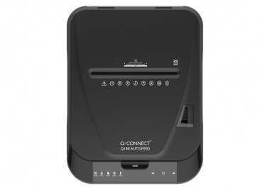 Destructora de documentos q-connect capacidad corte 180 h auto / 10 h manual destruye grapas clips y tarjetas