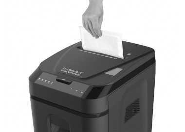 Destructora de documentos q-connect capacidad corte 180 h auto / 10 h manual destruye grapas clips y tarjetas