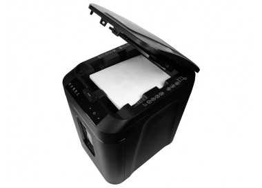Destructora de documentos q-connect capacidad corte 180 h auto / 10 h manual destruye grapas clips y tarjetas