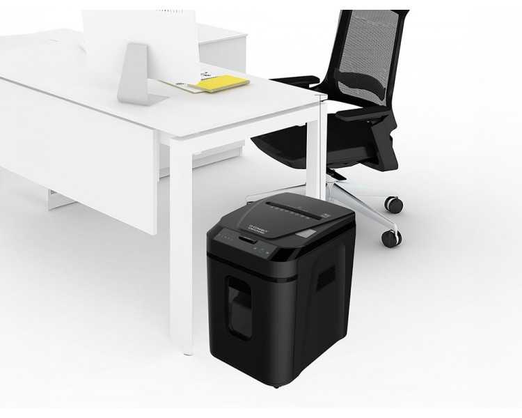 Destructora de documentos q-connect capacidad corte 180 h auto / 10 h manual destruye grapas clips y tarjetas