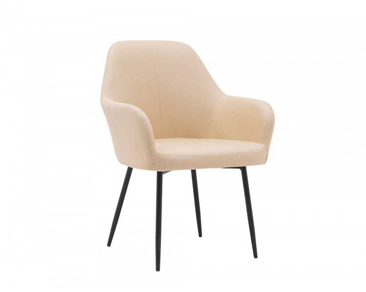 Silla q-connect confidente siemione base metalica alt max 820 anc 570 prof 580 color marron arena