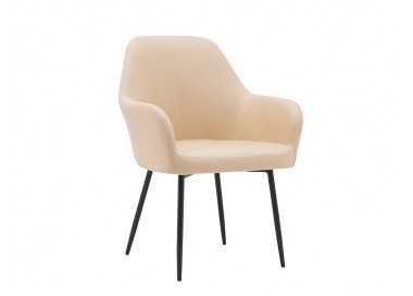 Silla q-connect confidente siemione base metalica alt max 820 anc 570 prof 580 color marron arena