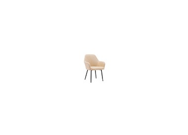 Silla q-connect confidente siemione base metalica alt max 820 anc 570 prof 580 color marron arena