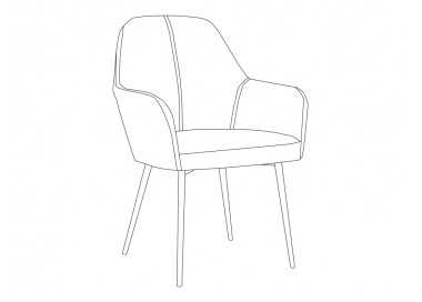 Silla q-connect confidente siemione base metalica alt max 820 anc 570 prof 580 color marron arena