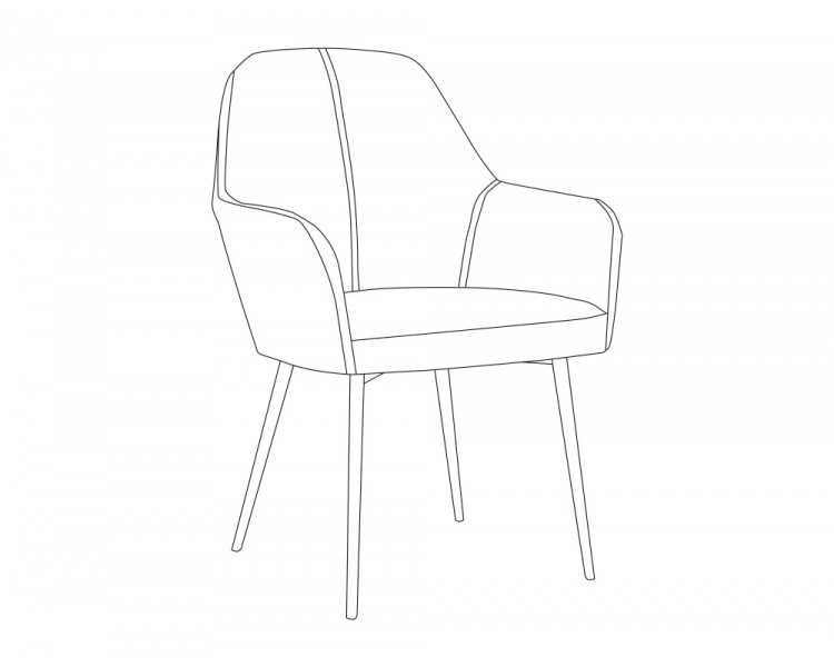 Silla q-connect confidente siemione base metalica alt max 820 anc 570 prof 580 color marron arena