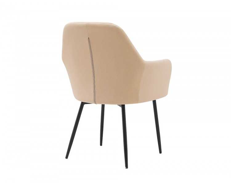 Silla q-connect confidente siemione base metalica alt max 820 anc 570 prof 580 color marron arena