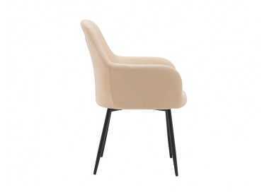 Silla q-connect confidente siemione base metalica alt max 820 anc 570 prof 580 color marron arena