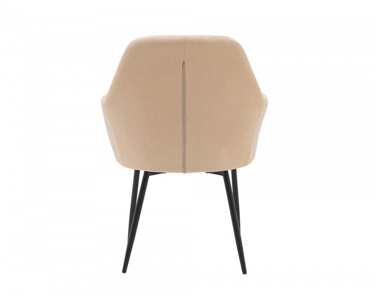 Silla q-connect confidente siemione base metalica alt max 820 anc 570 prof 580 color marron arena