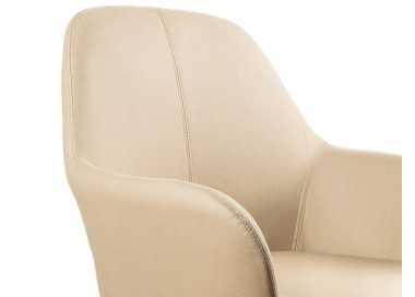 Silla q-connect confidente siemione base metalica alt max 820 anc 570 prof 580 color marron arena