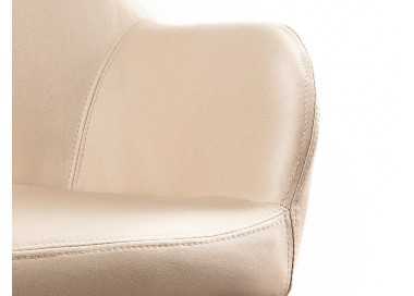 Silla q-connect confidente siemione base metalica alt max 820 anc 570 prof 580 color marron arena