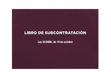 Libro liderpapel subcontratacion folio juego de 10 hojas autocopiativas