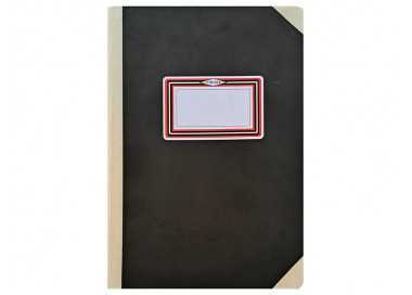 Libro cartone cosido fernandes flecha din a4+ liso 100 hojas 100 gr negro