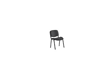 Silla rocada confidente estructura metalica tapizada en tela ignifuga negra 57x81x48 cm Silla rocada confidente estructura metalica tapizada en tela ignifuga negra 57x81x48 cm