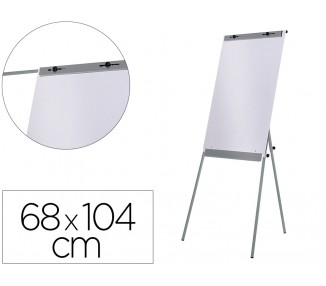 Pizarra blanca rocada con tripode para conferencias magnetica lacada brazo extensible 68x104 cm altura