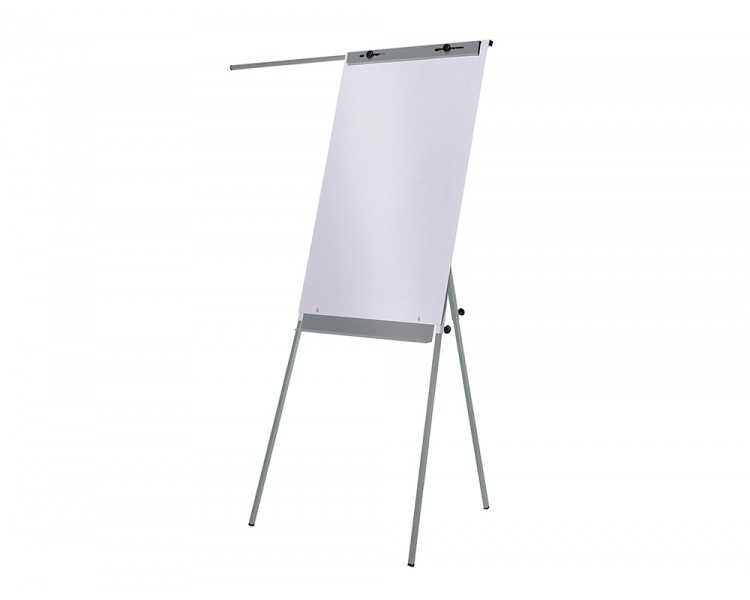 Pizarra blanca rocada con tripode para conferencias magnetica lacada brazo extensible 68x104 cm altura