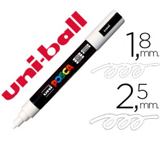 Rotulador uni posca marcador de pintura blanco punta redonda 1,8 a 2,5 mm
