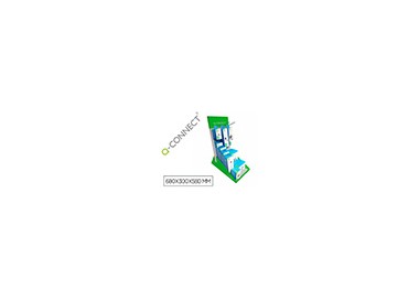 Regleta q-connect enchufe multiple expositor de sobremesa con 10 unidades surtidas 680x300x580 mm