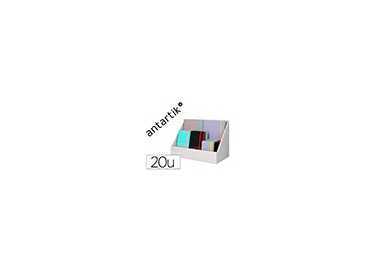 Cuaderno con gomilla antartik note tapa dura y blanda bicolor a5/a6/a7 expositor de 20 unidades surtidas