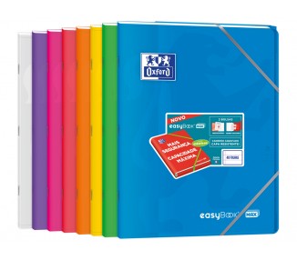 Libreta escolar oxford easybook tapa plastico din a4+ 48 hojas horizontal colores surtidos