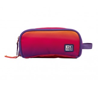 Estuche portatodo oxford kangoo gradient sunset tres cremalleras 80x100x220 mm