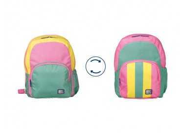 Mochila oxford reversible bubblegum 130x300x385 mm