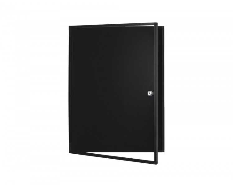 Vitrina de anuncios bi-office new gen magnetica acero lacado 9xa4 para interior color negro 696x933x36 mm