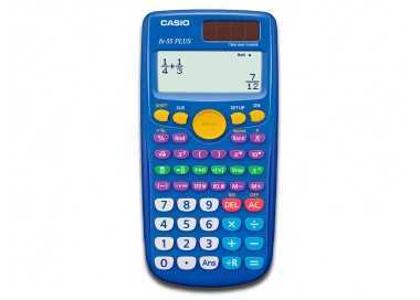 Calculadora casio fx-55 plus cientifica 240 funciones pantalla de cuatro lineas solar y pila