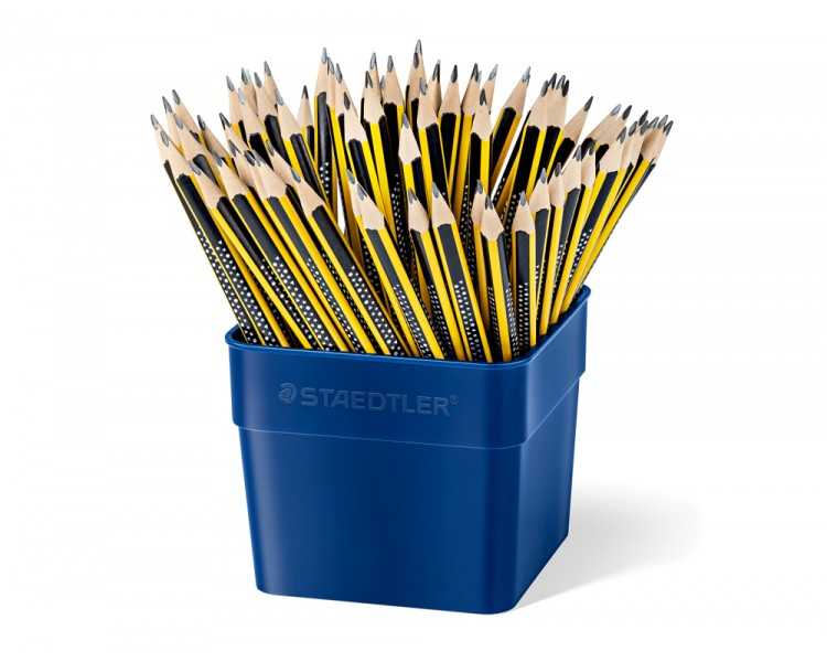Lapices de grafito staedtler 183 triplus slim hb bote de 72 unidades
