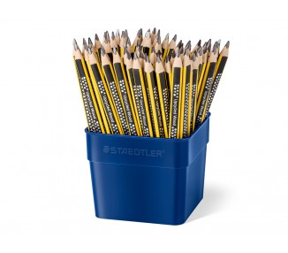 Lapices de grafito staedtler 119 triangular jumbo mina 2 mm hb bote de 72 unidades