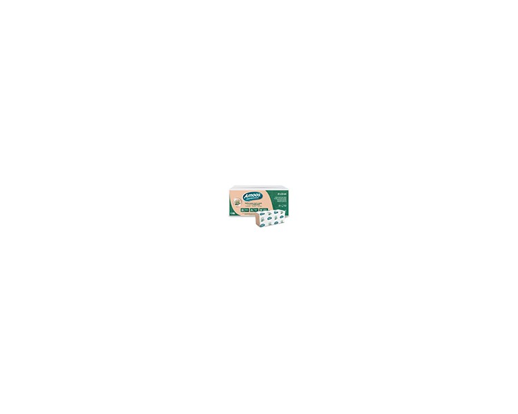 Toalla secamanos amoos professional naturally soft 2 capas pasta cruda 21x220 cm paquete de 200 unidades