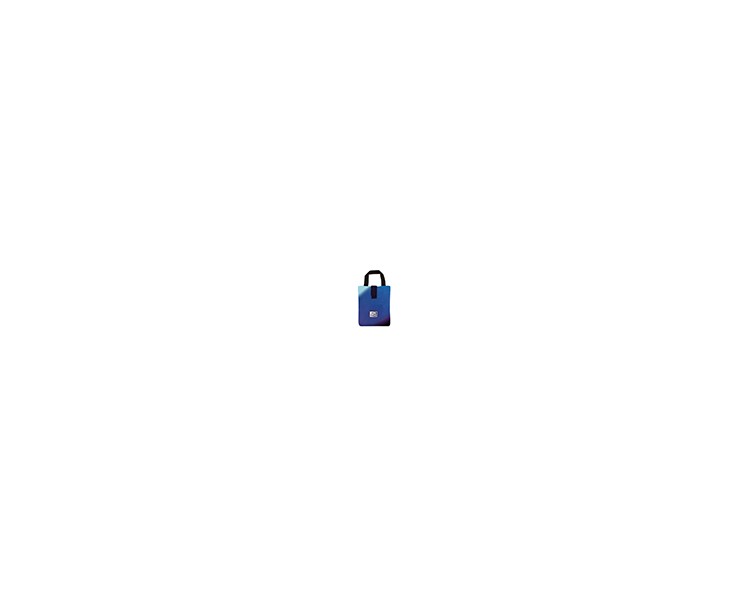 Bolso sandwich oxford bag space gradient con asa y cierre velcro color azul 110x200 mm