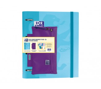 Pack carpeta con recambio oxford ebinder touch + bolso portatodo kangoo