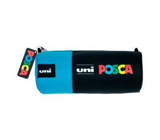 Estuche portatodo uni posca tela color azul 85x195 mm