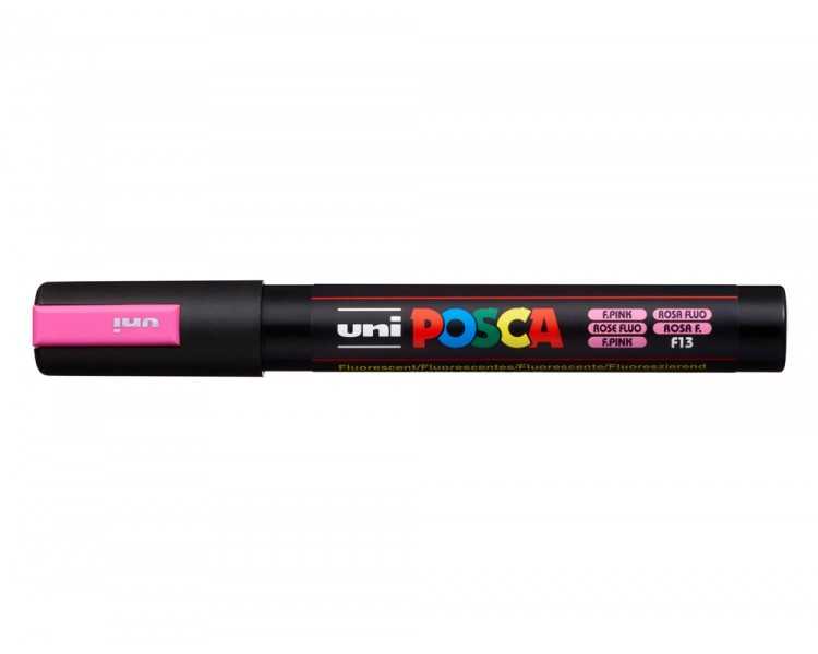Rotulador uni posca pc-5m marcador de pintura punta conica 1,8-2,5 mm rosa fluor