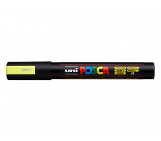 Rotulador uni posca pc-5m marcador de pintura punta conica 1,8-2,5 mm amarillo fluorescente