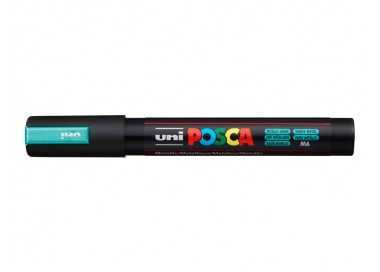 Rotulador uni posca pc-5m marcador de pintura punta conica 1,8-2,5 mm verde metalico