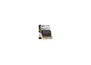 Expositor rotulador uniball pin calibrado micrometrico color negro expositor de 54 unidades surtidas