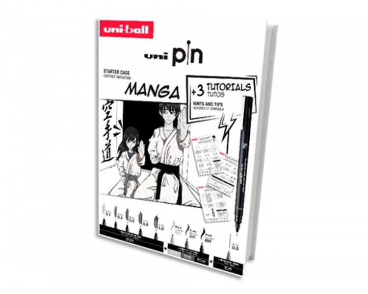 Set iniciacion rotuladores uniball pin manga starter n 1 blister de 8 unidades