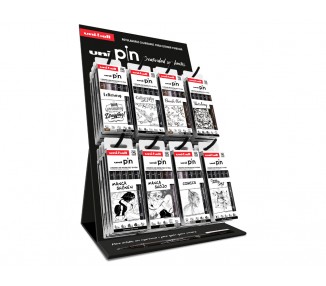 Rotulador uniball pin expositor de 32 blister surtidos