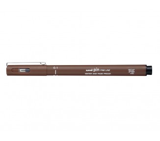 Rotulador uniball pin caligrado micrometrico 0,1 mm color sepia