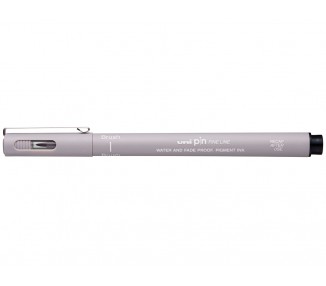 Rotulador uniball pin br-200 punta de pincel fino gris claro