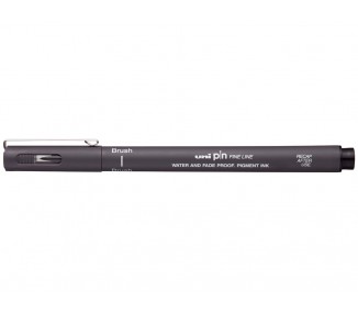 Rotulador uniball pin br-200 punta de pincel fino gris oscuro