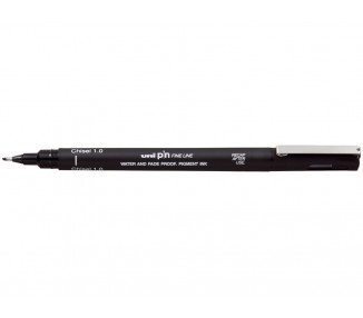 Rotulador uniball pin calibrado punta biselada 1 mm color negro