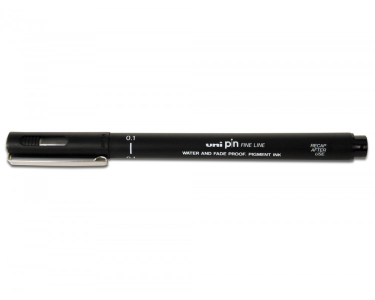 Rotulador uniball pin calibrado micrometrico 0,9 mm color negro