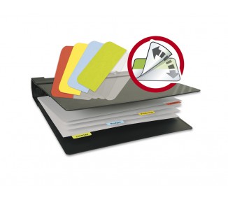 Banderitas separadoras rigida tarifold removible 12x40 mm pack de 48 unidades colores surtidos