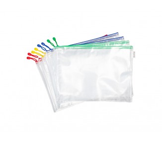 Bolsa multiusos tarifold zipper con cremallera din a3 pack de 8 unidades colores surtidos